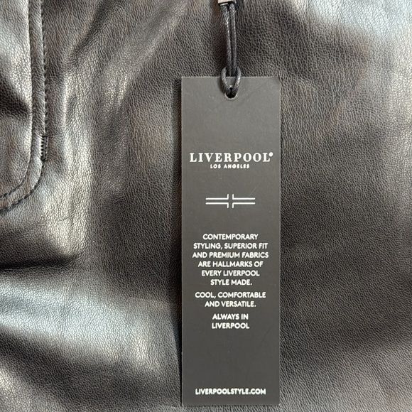 NWT Black Faux Leather Pants - Picture 4 of 6